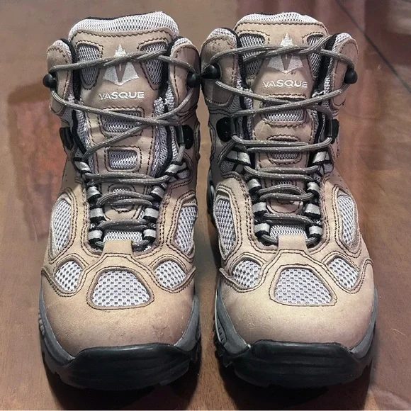 Vasque Breeze GTX Vibram Women Waterproof Hiking Trail Boots Size 8 Tan Gray - Picture 2 of 16